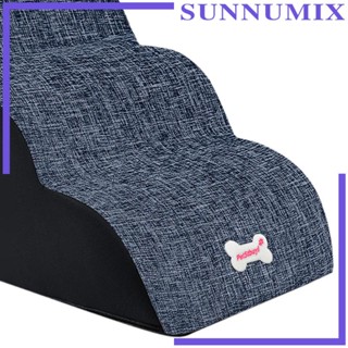 [Sunnimix] บันไดปีนเขา 3 ขั้น แบบพกพา ซักล้างได้ สําหรับสัตว์เลี้ยง สุนัข แมว