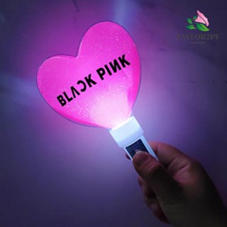 Taylor2pv แท่งไฟ LED พลาสติก เรืองแสง รูปหัวใจ Blackpink สําหรับแฟนคลับ