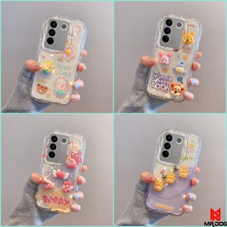 เคส iPhone 6 6S 7 8 PLUS ตุ๊กตาสามมิติ สีใส การ์ตูน กรณีป้องกันโทรศัพท์มือถือ TY4