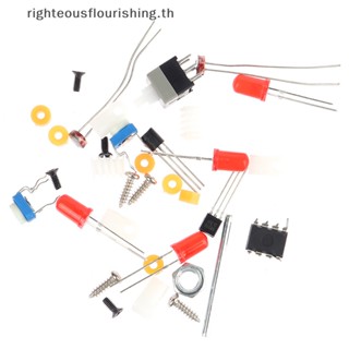 Righteousflourishs.th ชุดอุปกรณ์อิเล็กทรอนิกส์ สําหรับฝึกบัดกรีรถยนต์ DIY