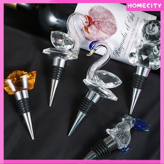 [พร้อม] Swan Crystal Ball Wine Pourer Animal Head Creative Wine Stopper Glass Water Bottle Mouth Liquor Spirit Pourer Drink Whisky Guide Bar Tool Accessories