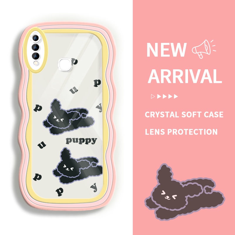 JBIMA สําหรับ Vivo U3 U20 Y17 Y3 Y12 Y15 U10 U3X Y3S Y19 Y5S Z5i SoftCase Hp Cat Puppy Sailor สีดําโ