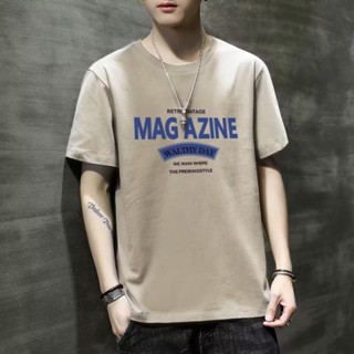 Rokistudio พร้อมส่ง เสื้อยืดแขนสั้นลําลอง พิมพ์ลาย สไตล์ฮิปฮอป สตรีท เหมาะกับฤดูร้อน สําหรับผู้ชาย