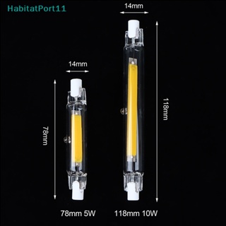 Habitatport หลอดไฟ LED R7s COB 78 มม. 118 มม. J78 J118 AC110V 220V แบบเปลี่ยน สําหรับบ้าน