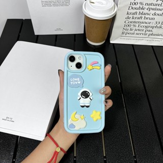 เคสโทรศัพท์มือถือ ผิวด้าน กันกระแทก ลายนักบินอวกาศ 3D สีมาการอง สําหรับ iPhone 14 Pro Max 14Pro 14 13 Pro Max 12 Pro Max 11 XR XsMax