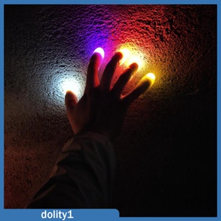 [Dolity1] โคมไฟสวมนิ้วหัวแม่มือ LED อุปกรณ์เสริม สําหรับการแสดง 2 ชิ้น