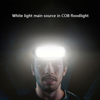 [bigmango] ไฟฉายคาดศีรษะ LED COB นิ่ม สําหรับวิ่ง ขี่จักรยาน วิ่ง ตกปลา ตั้งแคมป์ เดินป่า สินค้าใหม่