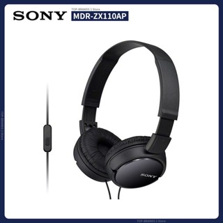 Sony MDR-ZX110AP หูฟังเกมมิ่ง แบบมีสาย ZX Series พร้อมไมโครโฟน สําหรับโทรศัพท์ โทรได้