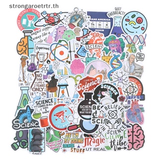 Strongaroetrtr สติกเกอร์เคมีวิทยาศาสตร์ สําหรับติดตกแต่งแล็ปท็อป โทรศัพท์มือถือ สเก็ตบอร์ด กระเป๋าเดินทาง 50 ชิ้น