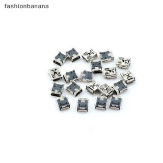 [fashionbanana] แจ็ค Mini USB Type B ตัวเมีย 5-Pin 180 องศา SMD SMT PCB 20 ชิ้น