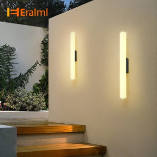 Eralml โคมไฟติดผนัง LED IP65 กันน้ํา ประหยัดพลังงาน สีขาวอบอุ่น สําหรับกลางแจ้ง