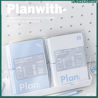 Simple Binder Binder Notebook Planner แบบพกพาพร้อม Pocket Office School Supplies สเตชันเนอรี ดอกไม้
