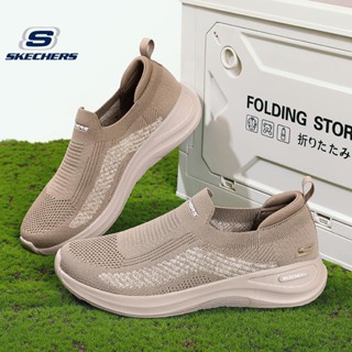 【ค่าเงิน】Skechers_ ใหม่ รองเท้าวิ่งลําลอง แบบสวม ระบายอากาศ เบาพิเศษ สําหรับผู้ชาย ผู้สูงอายุ