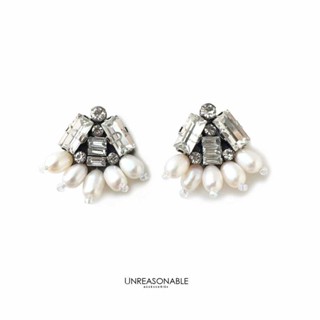 ต่างหู มุกแท้ ต่างหูคลิป ต่างหูก้านเงินแท้ น้ำหนักเบา สวยใส่สบาย Unreasonable Accessories UA0703-01