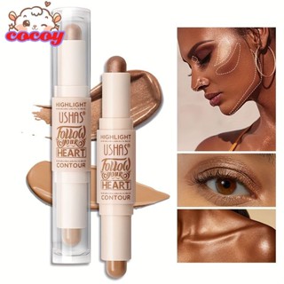 cocoy Ushas 2-in-1 Highlighter Liquid Body Luminizer Bronzer Setting Spray Shimmer Brighten Glow Rose Gold Highlight Makeup Waterproof