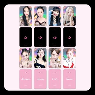 โปสการ์ดโฮโลแกรมเลเซอร์ BLACK-PINK HOLOGRAPHIC COMEBACK อัลบั้ม Jennie Lisa Jisoo Rose Kpop ลดราคา JY จํานวน 4 ชิ้น ต่อชุด