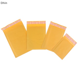 [Dhin] 10Pcs yellow kraft bubble mailers padded envelopes self seal shipping bags COD