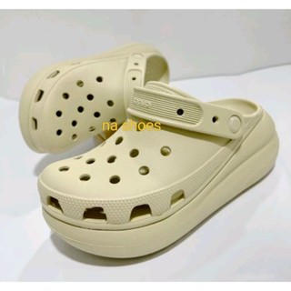 Crocs Mega Crush Clog รองเท้าส้นสูง สวยงาม เหมาะกับใส่ทํางาน ไซซ์ ku-35 -- hvp-40