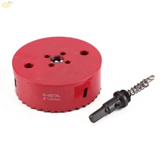 【VARSTR】Hole Saw Woodworking Tool 100mm Diameter Bi Metal Hole Saw Drill Bi-Metal HSS