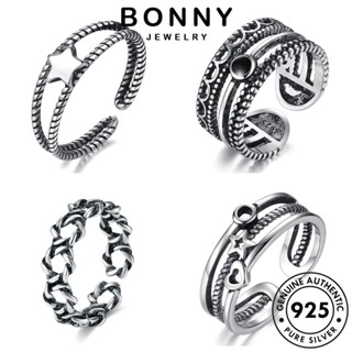 BONNY JEWELRY เรียบง่าย เครื่องประดับ ต้นฉบับ ผู้หญิง 925 สร้อยคอ เครื่องประดับ เงิน เกาหลี แท้ มอยส์ซาไนท์ไดมอนด์ จี้ แฟชั่น Silver M045