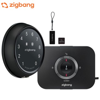 ZIGBANG Korea SHP-A20 Round Digital Door Lock Simple Install Number Card Key