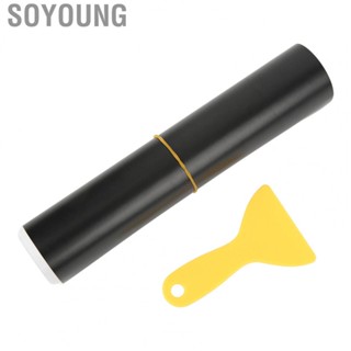 Soyoung Windscreen Sun Strip  Car Protection Sunshine Blocking Lasting Performance Matte Black Practical Wear Proof for