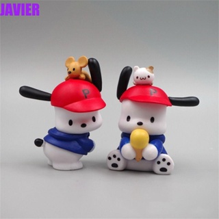 โมเดลฟิกเกอร์ Pochacco Kawaii DIY ของเล่นสําหรับเด็ก 2 ชิ้น ต่อชุด