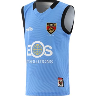 2023 เสื้อกีฬารักบี้ แขนกุด ลายทีม Down GAA สีดํา ไซซ์ Rugby Vest Jersey Size S-3XL