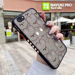 สําหรับ iPhone 6 6 Plus 6s 6s Plus เคสการ์ตูนกระต่ายน่ารัก ขอบสี่เหลี่ยม ดีไซน์ใหม่ กันกระแทก ฝ้า ใส เคสโทรศัพท์ ซิลิโคน