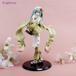 Brightstar ใหม่ ตุ๊กตาฟิกเกอร์ Vocaloid Hatsune Matcha Miku 22 ซม.