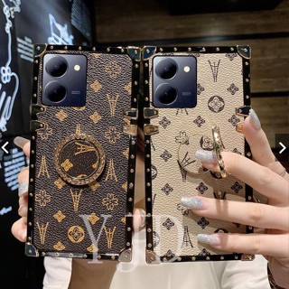 เคสโทรศัพท์หนัง กันกระแทก พิมพ์ลาย พร้อมแหวนขาตั้ง สําหรับ Vivo Y36 Y78 Y78+