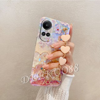 พร้อมส่ง เคสโทรศัพท์มือถือ TPU แบบนิ่ม ลายภาพวาดสีน้ํามัน รูปหัวใจ และดอกไม้ สําหรับ OPPO Reno10 Pro Plus Pro+ 5G 4G Reno 10 10Pro Reno10Pro+