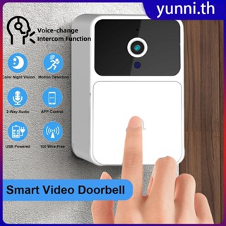 ออดอัจฉริยะพร้อมฟังก์ชั่นอินเตอร์คอมเปลี่ยนเสียง Night Vision 2-way Audio Security Alarm Dingdong Machine Yunni