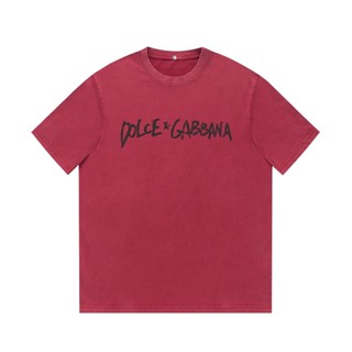 D&amp;g-เสื้อยืดแขนสั้น สไตล์วินเทจคลาสสิก UnisexTJRSUS