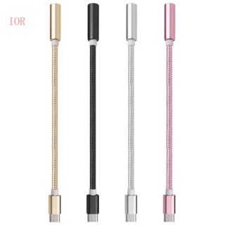 Ior สายเคเบิลอะแดปเตอร์แปลง USB 3 1 Type C ตัวผู้ เป็น 3 5 มม. ตัวเมีย AUX