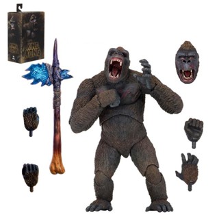 [คุณภาพ พร้อมส่ง] NECA Godzilla vs King Kong kingkong Gorilla Godzilla Monster ขยับได้ สําหรับตกแต่ง KVGJ