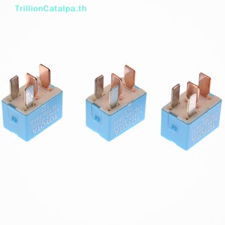 Trillioncatalpa รีเลย์ไฟฟ้า 12V 4pin ขนาดเล็ก คุณภาพสูง สําหรับรถยนต์