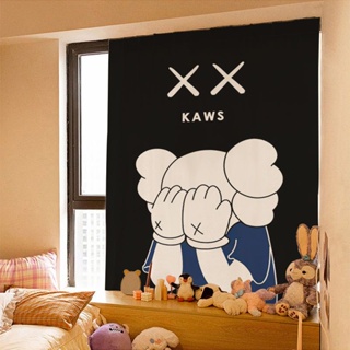 ✨Sesame Street kaws ผ้าแขวน💕 ผ้าม่านทึบแสง ม่านประตู❤ผ้าตกแต่ง ผ้าแขวนผนัง ผ้ากันแสง✨มี 8 สี