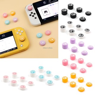 Ch*【พร้อมส่ง】ฝาครอบปุ่มจอยสติ๊ก ซิลิโคน ลายอุ้งเท้าแมว สําหรับ Switch Lit 6 ชิ้น