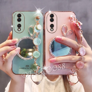 ใหม่ เคสโทรศัพท์มือถือนิ่ม ลายโบว์น่ารัก 3D พร้อมกระจกด้านหลัง สําหรับ Honor 90 Lite 70 X9a X8a X7a Magic5 Magic4 Pro Ultimate 5G 4G Honor90 Honor90Lite 2023