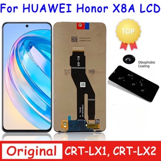 อะไหล่หน้าจอสัมผัส LCD 6.7 นิ้ว แบบเปลี่ยน สําหรับ Huawei Honor X8a X8a CRT-LX1 CRT-LX2 CRT-LX3