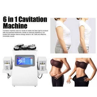 DAZA 6 in 1 RF 40K เครื่องดูดไขมันกระชับสัดส่วนเครื่องกำจัดไขมันกระชับผิว Cavitation Machine 100-240V