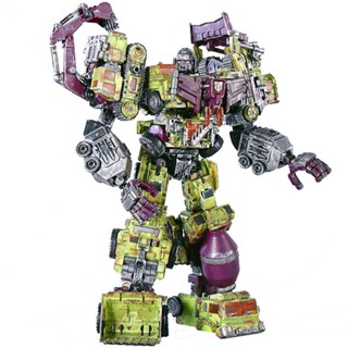 NBK 6 IN 1 NEW 45CM Devastator Repaint Transformation Combiner Toys Robot Car KO Action Figure Engineering Vehicle Model Kids