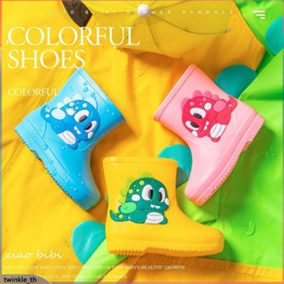 รองเท้าบูทกันฝนเด็ก ลายการ์ตูน สำหรับเด็ก รองเท้ากันฝน Rainy Shoes Kids Rainboots (twinkle.th)