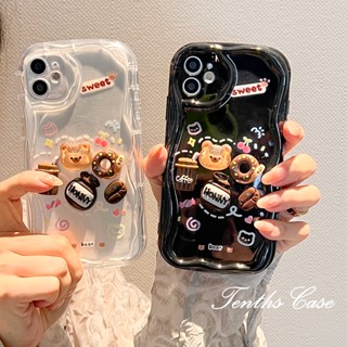 เคสโทรศัพท์มือถือ ลายการ์ตูนหมี 3D DIY สําหรับ Samsung A14 A34 A54 A03 A03s A04 A04e A04s A23 A13 A33 A53 A12 A22 A52 A52s A32 A51 A50 A50s A30s