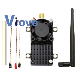 เครื่องส่งสัญญาณวิดีโอไร้สาย ระยะ 20 กม. 5.8Ghz 2W FPV TS582000 5.8g 8CH วิดีโอ AV ส่งเสียง