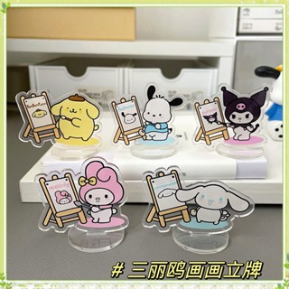 SANRIO คลิปอะคริลิค รูปการ์ตูน Kuromi Cinnamoroll Note สําหรับตกแต่งบ้าน