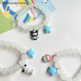 Tt สร้อยข้อมือ ประดับลูกปัดคริสตัล ลายการ์ตูน Sanrio Kuromi Cinnamoroll Melody น่ารัก เครื่องประดับ สําหรับผู้หญิง