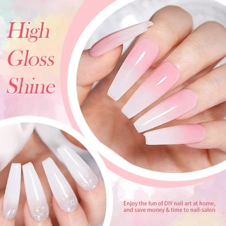 【Local】BORN PRETTY Clear Rubber Base Gel Nail Polish BuilderS Base Gel Nail Strengthener Soak Off กึ่งถาวร 15ml