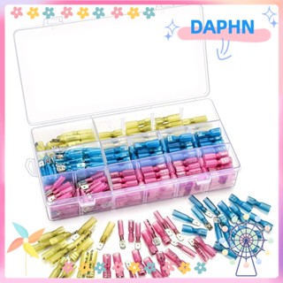 Daphs ขั้วต่อจอบ ตัวเมีย ตัวผู้ 22-18 16-14 12-10 AWG หุ้มฉนวนกันความร้อน สําหรับรถยนต์ 300 ชิ้น